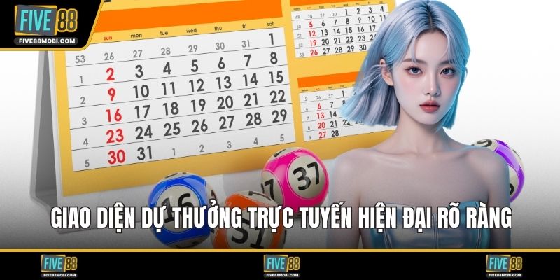 Giao diện dự thưởng trực tuyến hiện đại rõ ràng